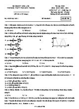 Đề thi thử môn Vật lý Lớp 10 - Mã đề 798 - Năm học 2020-2021 - Trường THPT Tôn Đức Thắng